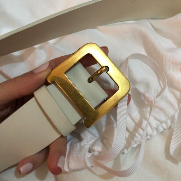 dior white belt